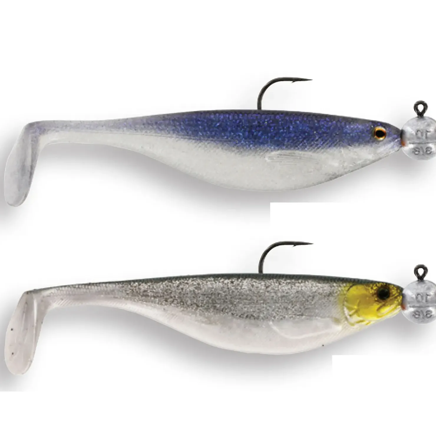 Westin ShadTeez 9cm R 'N R 7g #4/0 2pcs fertig montiert| Sets Spinnfischen|Zanderköder