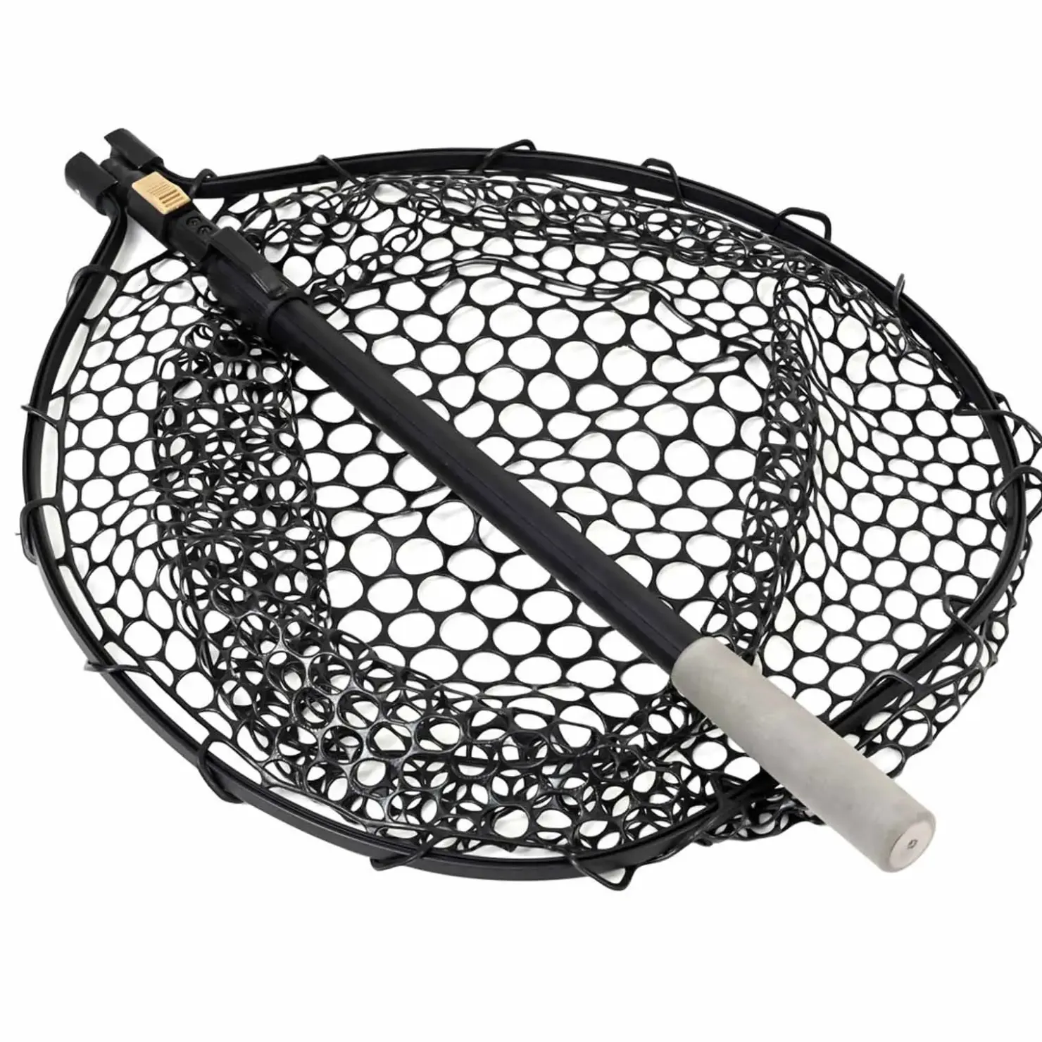 Westin W3 C&R Adjustable Full Rubber Mesh Landing Net L 45X55X35cm 70/110cm 2Sec Kescher| Kescher Raubfischangeln|Unterfangkescher