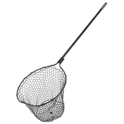 Westin W3 C&R Full Rubber Mesh Landing Net XL 64X54X43cm 120cm 1Sec Kescher| Kescher Raubfischangeln|Großfischkescher