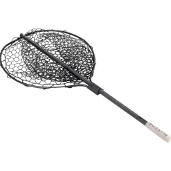Westin W3 C&R Full Rubber Mesh Landing Net XL 64X54X43cm 120cm 1Sec Kescher| Kescher Raubfischangeln|Großfischkescher