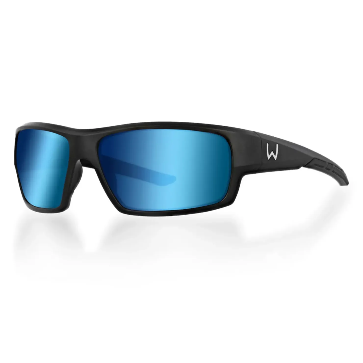 Westin W6 Sport 10 Matte Black/Blue Polarisationsbrille| Anglerbrillen