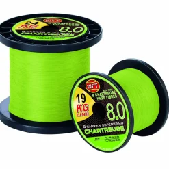 WFT KG 8.0 chartreuse 15KG 0,12 – geflochtene Angelschnur – BEST OF Wunschlänge| Geflochtene Angelschnur|Angelschnur Meterware