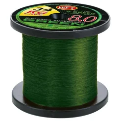 WFT KG 8.0 Green 24kg 0,18mm geflochtene Angelschnur Wunschlänge| Geflochtene Angelschnur|Angelschnur Meterware