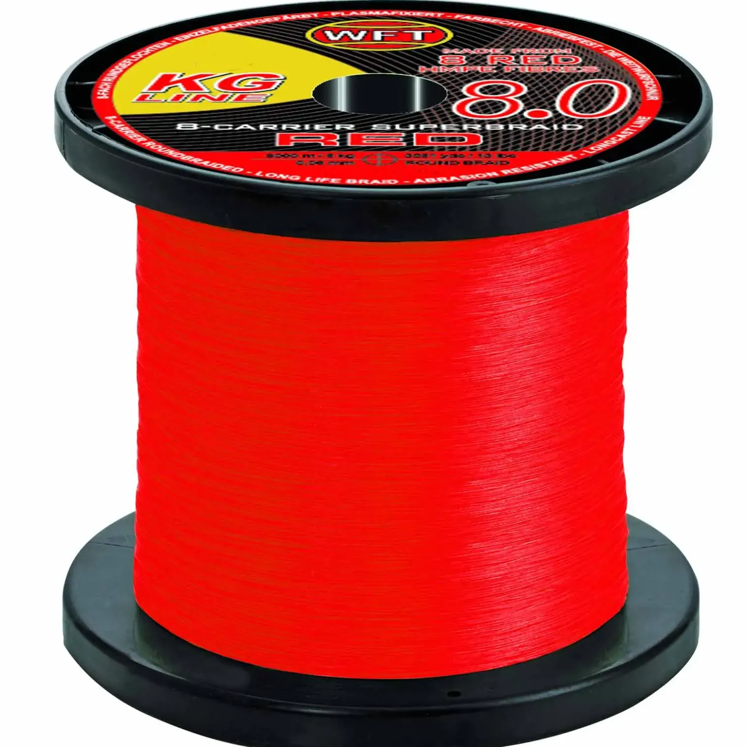 WFT KG 8.0 24KG 0,18 – geflochtene Angelschnur – BEST OF Wunschlänge| Geflochtene Angelschnur|Angelschnur Meterware