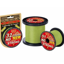 WFT KG Strong Chartreuse 39Kg 0,25 Geflochtene Angelschnur Meterware| Angelschnur Meterware|Geflochtene Angelschnur