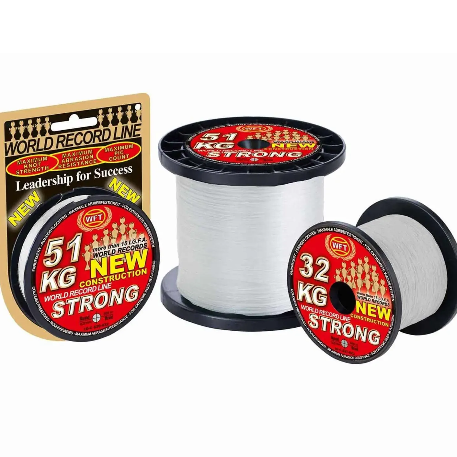 WFT New KG Strong Trans 0,22mm Geflochtene Angelschnur Meterware| Geflochtene Angelschnur|Angelschnur Meterware