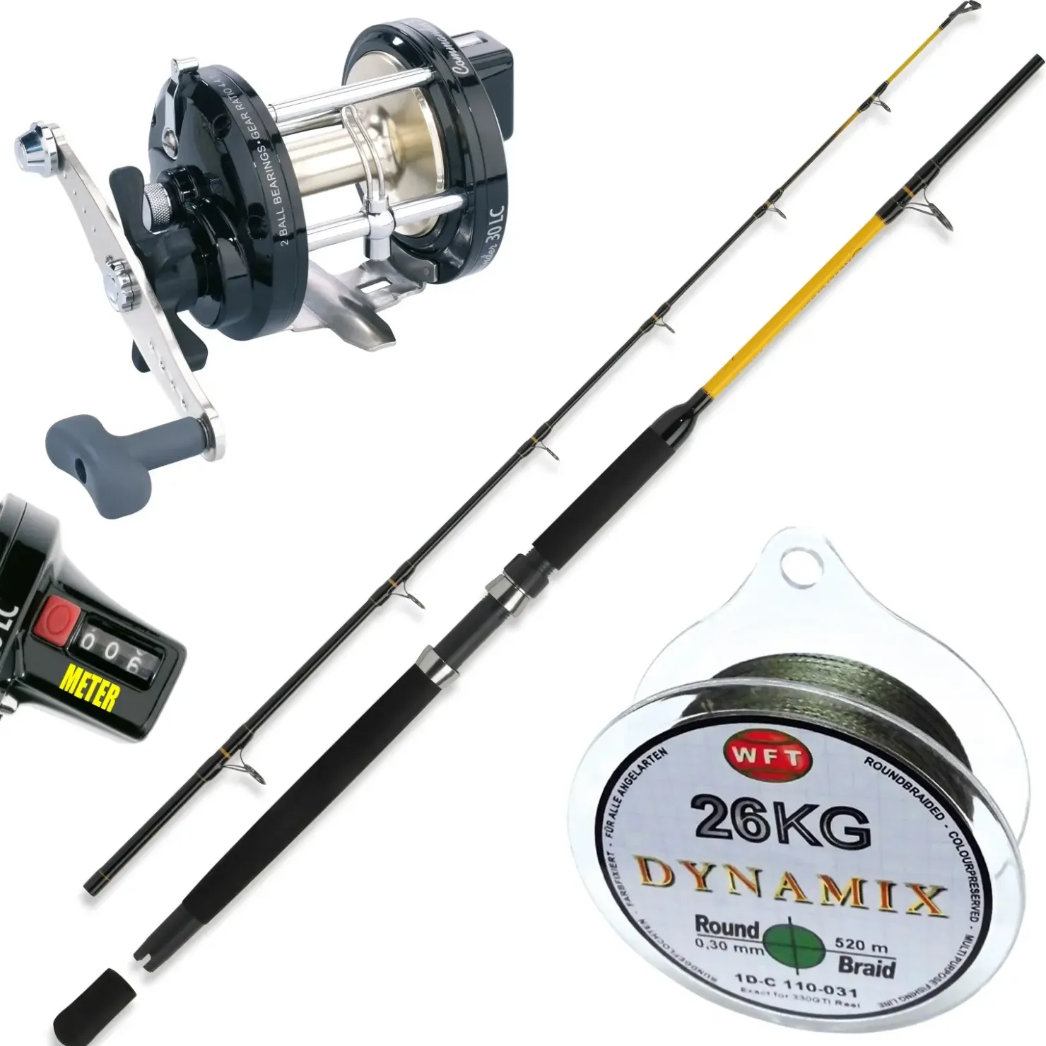 WFT Penn Norwegen Combo 8 Meeresangeln Angelset| Dorsch Combos|Combos Meeresangeln