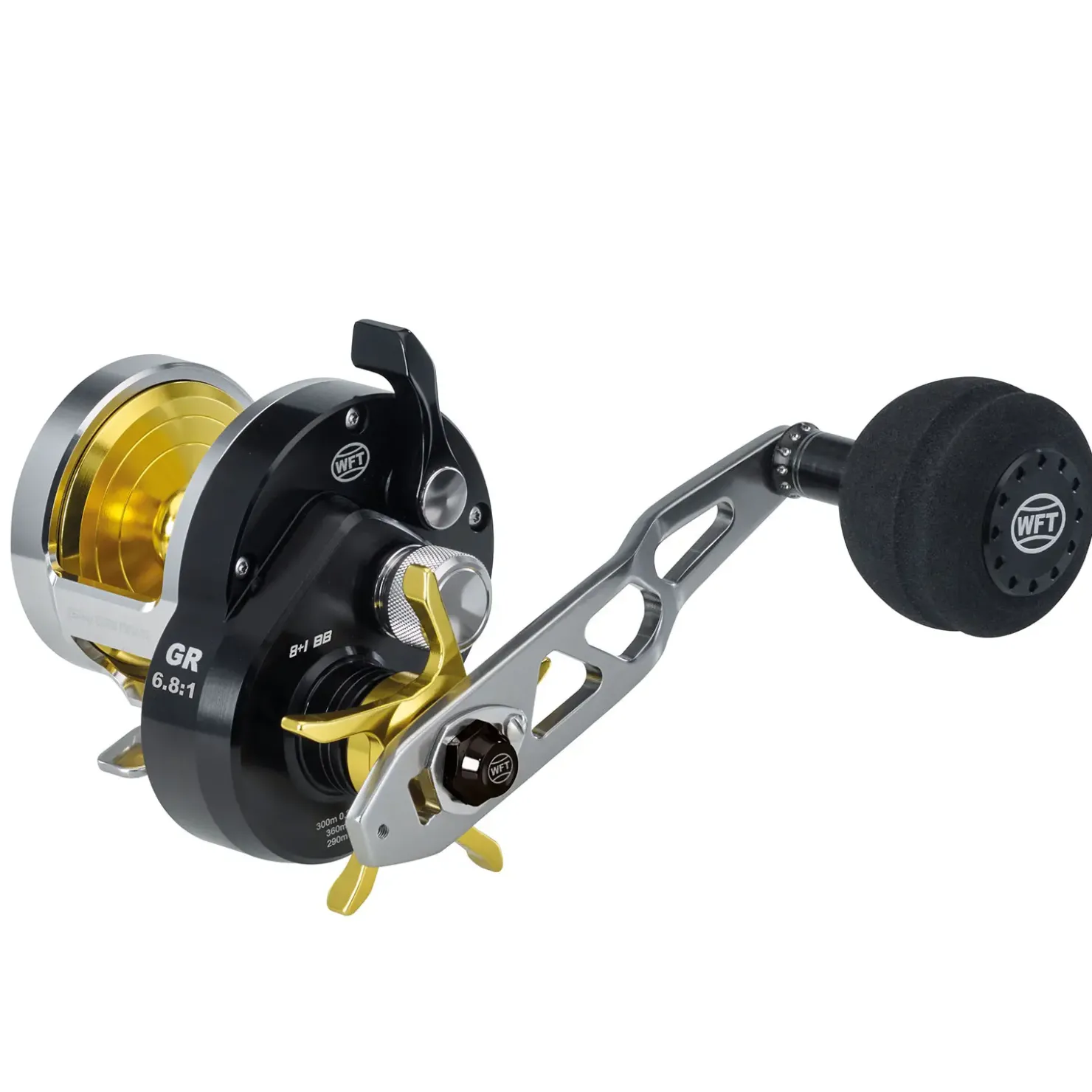 WFT Sen Sea 8 SD LH 8+1 / 1:6.8 Multirolle Incl. Schnur| Heilbuttrollen|Dorschrollen