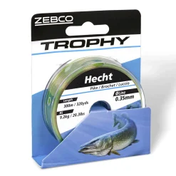 Zebco Trophy Hecht 0,35mm 300m TOP Angelschnur| Spezial Angelschnur|Monofile Angelschnur