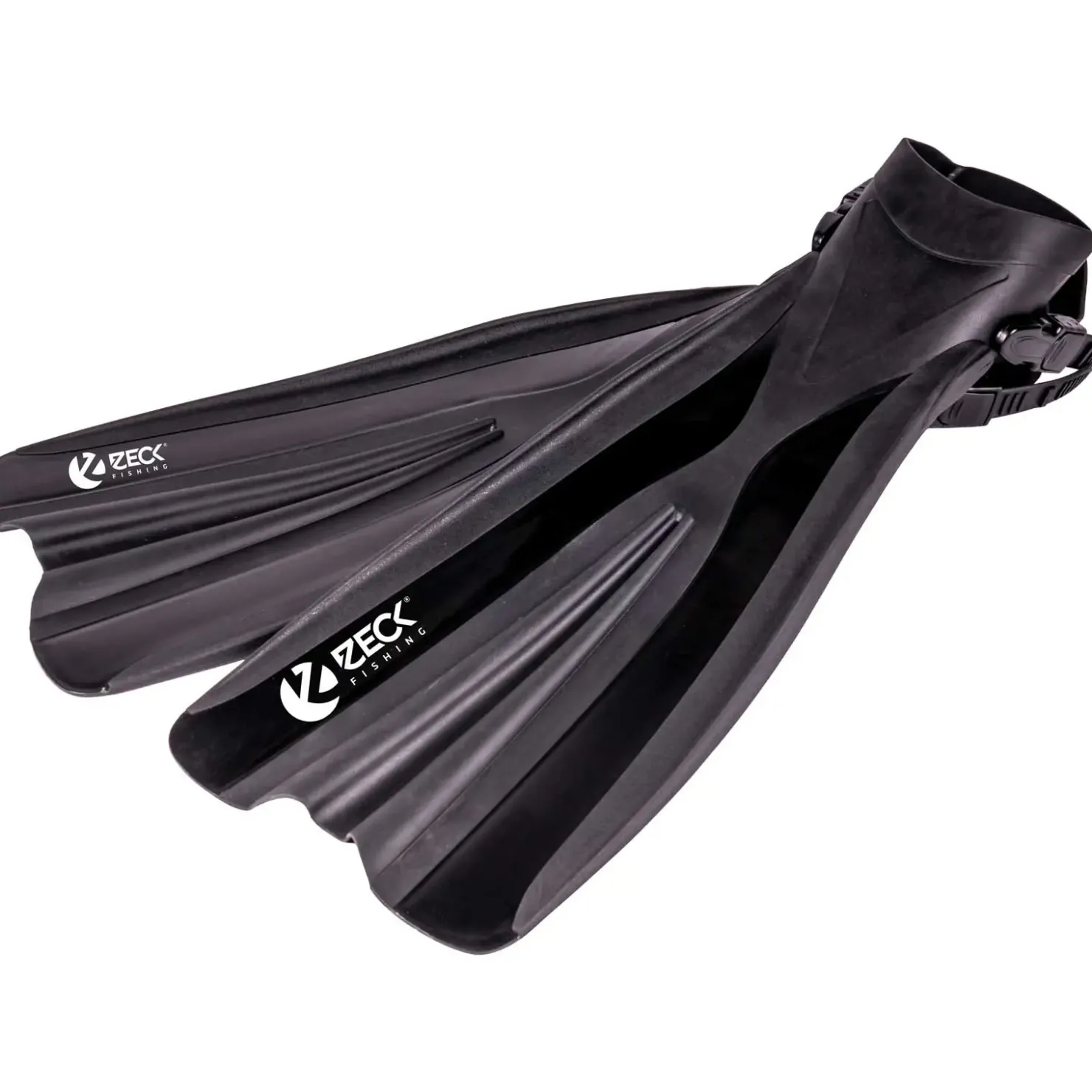 Zeck Fishing Zeck Belly Boat Fins Long Schwarz Flossen| Belly Boot Zubehör|Zubehör Belly Boat