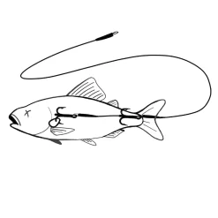 Zeck Fishing Zeck Dead Bait Twin Treble #4 Rig gebundenes Vorfach| Stahlvorfach Mit Haken