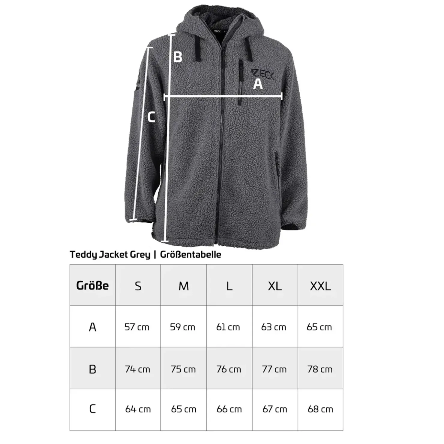 Zeck Fishing Zeck Teddy Jacket S| Thermobekleidung|Thermobekleidung